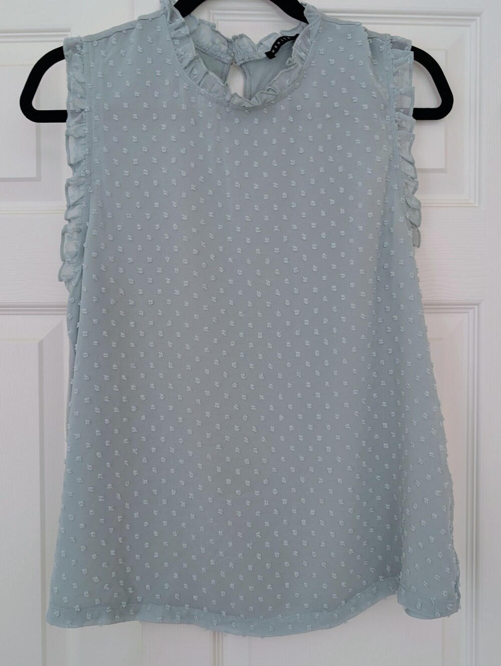 Mojito Pastel Blue Sleeveless Top